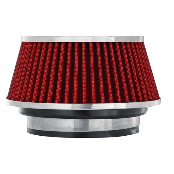 Spectre Universal Clamp-On Air Filter: High Performance, Washable Filter: Round Tapered; 3 in/3.5 in/4 in Flange ID; 2.625 in (67 mm) Height; 6 in (152 mm) Base; 4.75 in (121 mm) Top, SPE-8162