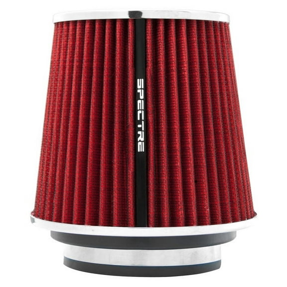 Spectre Universal Clamp-On Air Filter: High Performance, Washable Filter: Round Tapered; 3 in/3.5 in/4 in Flange ID; 6.719 in (171 mm) Height; 6 in (152 mm) Base; 4.75 in (121 mm) Top, SPE-8132
