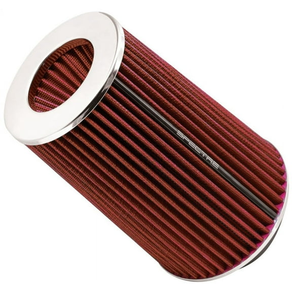 Spectre Universal Clamp-On Air Filter: High Performance, Washable Filter: Round Tapered; 3 in/3.5 in/4 in Flange ID; 8.75 in (222 mm) Height; 6 in (152 mm) Base; 4.75 in (121 mm) Top, SPE-9736