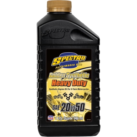 Spectro 311151 Golden Heavy-Duty Full Synthetic Oil - 20W50 - 1Qt.