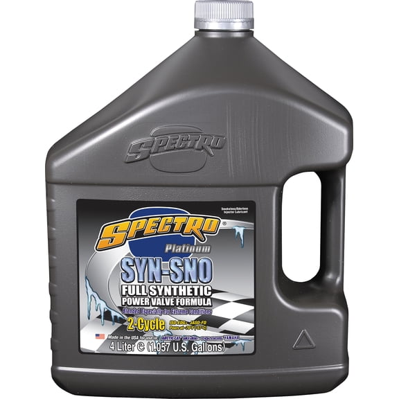 Spectro T.Synsno 100% Synthetic Snowmobile Oil Power Valve Formula, 1 Gallon T.SYNSNO