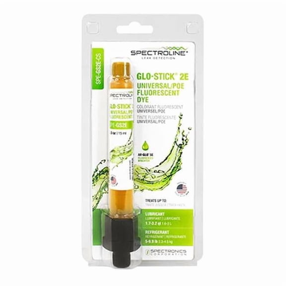 Fluorescent Dye,Amber,0.5 oz,Cartridge SPE-GS2E-CS