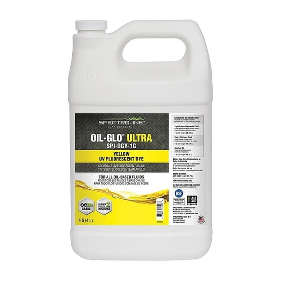 Spectroline Fluorescent Leak Detection Dye, Yellow SPI-OGY-1G