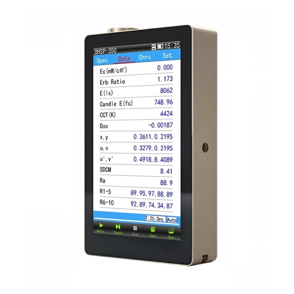 Spectrometer Light Tester CCT CRI Lux Meter with PC Software ,Versatile Applications