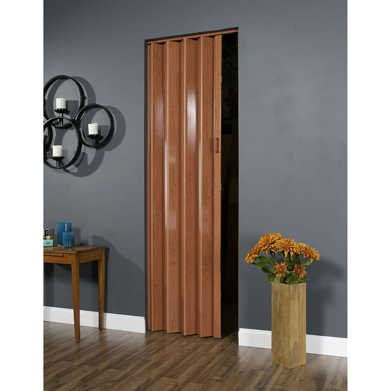 オスカラン Spectrum 32 Inch x 96 Inch Folding Door in Pecan Brown - Walmart.com