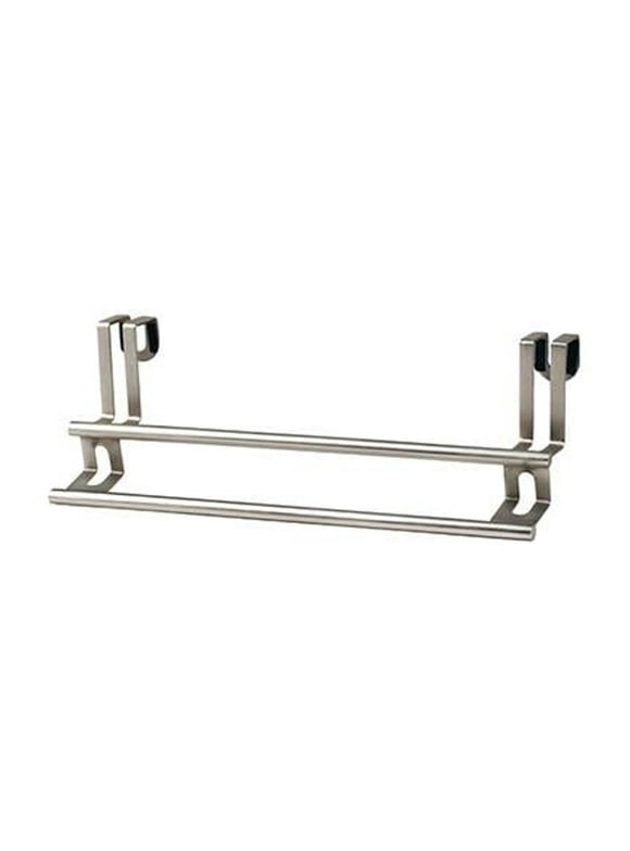 Spectrum 67171 Double Towel Bar, Over The Cabinet/Drawer, Brushed Nickel, 11-In. - Quantity 1