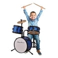 thumbnail image 1 of Spectrum AIL 610B 3-Piece Junior Drum Set with Crash Cymbal and Drum Throne – Blazin’ Blue, 1 of 5