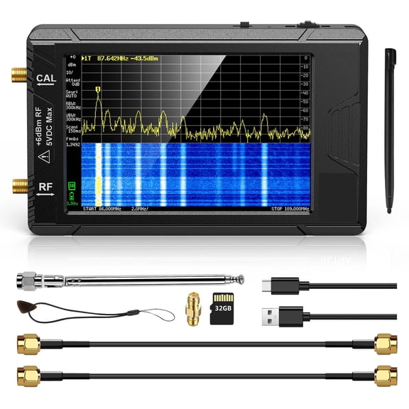 Spectrum Analyzer ULTRA 4" Display 100kHz To 5.3GHz With 32GB Card Version V0.4.5.1 Network Internal Lan Tester ,Widely Use