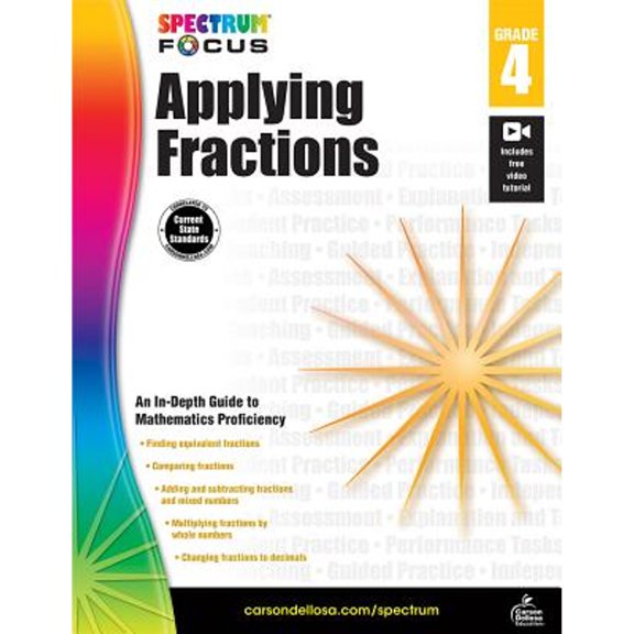 Pre-Owned Spectrum - Applying Fractions, Grade 4 (Spectrum Focus ISBN 9781483824215