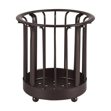 Spectrum Ashley Steel Countertop Kitchen Utensil Holder, Bronze