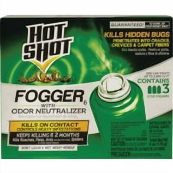 Spectrum Brands H&G Hot Shot Indoor Insect Fogger With Odor Neutralizer - Pack of 10 Value Multipack