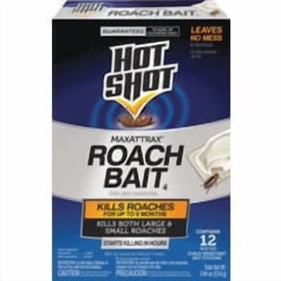 Spectrum Brands H&G Hot Shot Max Attrax Roach Bait Station - Pack of 12 Pro Bulk Pack