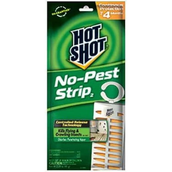 Hot Shot No Pest Strip HG-5580 - Indoor Pest Trap, 4 Month Protection - 11 Pack