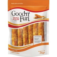 Spectrum Brands Pet Good 'N' Fun Triple Flavor Roll Dog Treat - Pack of 2