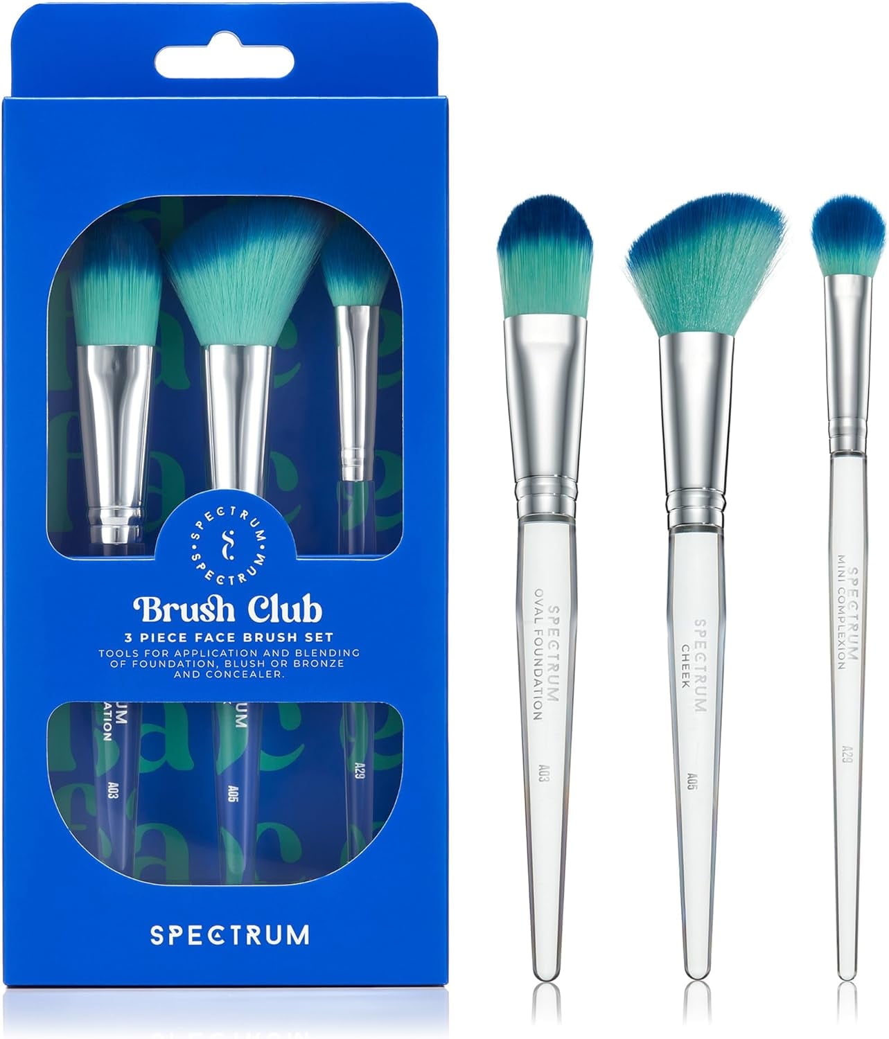 ブルーフェイス 推しカラー４点セット Spectrum Collections Brush Club Make Up Brushes, Spectrum Makeup