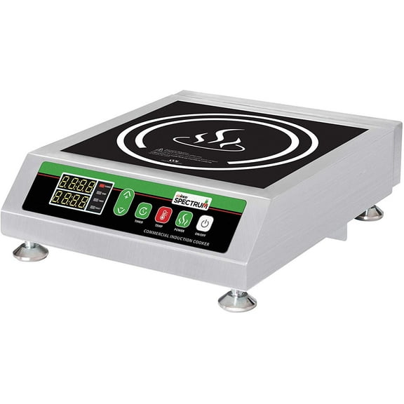 Spectrum Commercial Countertop Induction Cooker, 120V, 1800W