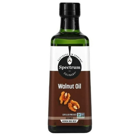 Spectrum Culinary Walnut Oil Expeller Pressed 16 fl oz Pack of 2