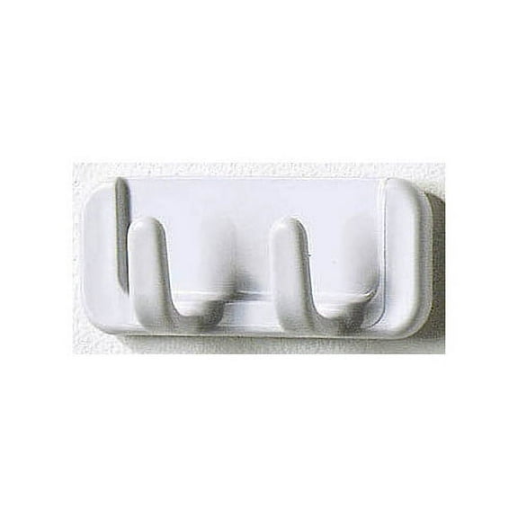 Spectrum Diversified 23300 White Adhesive Double Wall Hook