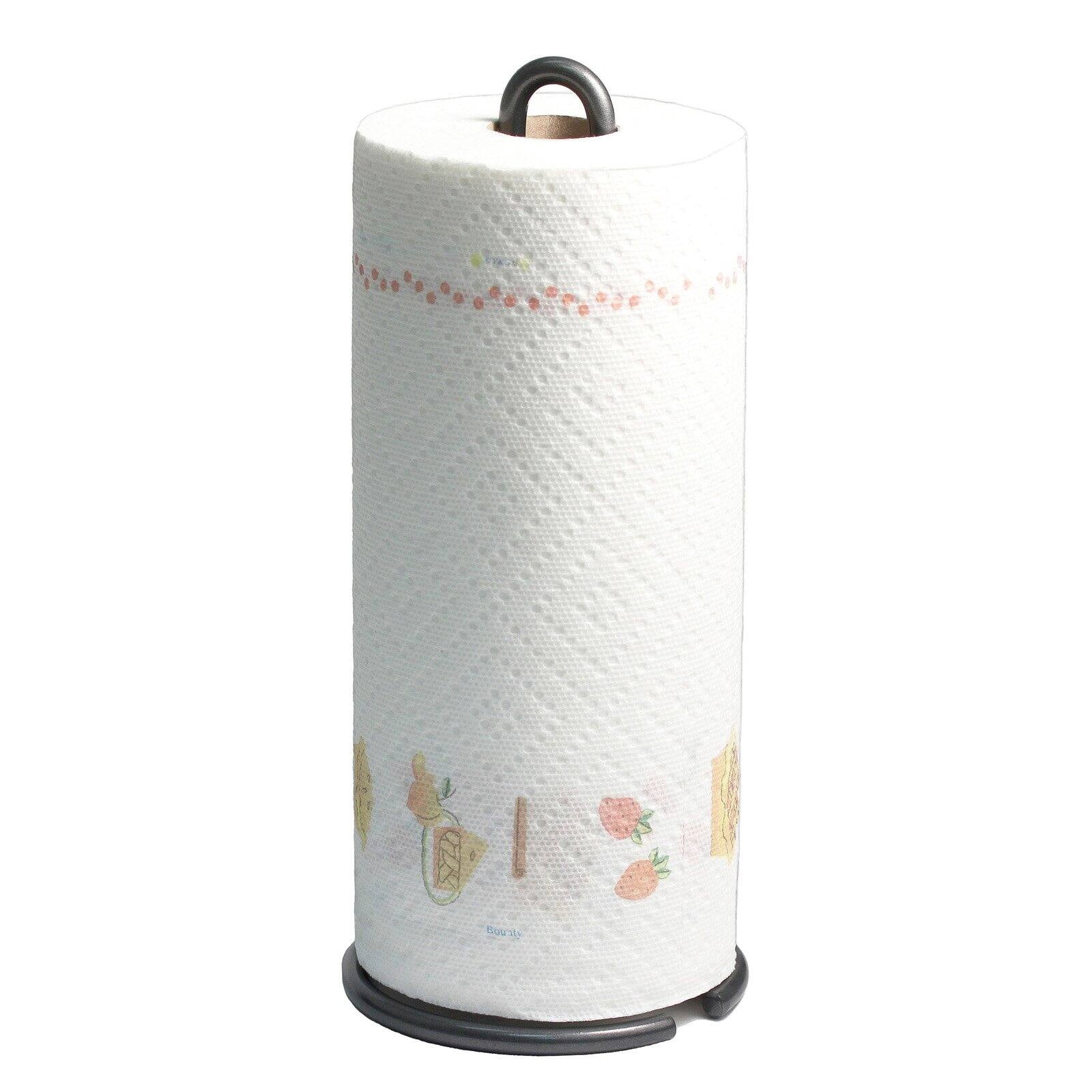 Sdd Holdings Paper Towel Holder Euro Collection - Countertop, Satin Nickel - 1 Ct, Silver