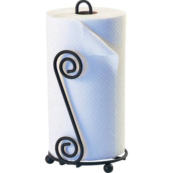 Spectrum Diversified Paper Towel Holder Scroll Style - Countertop Metal - Black