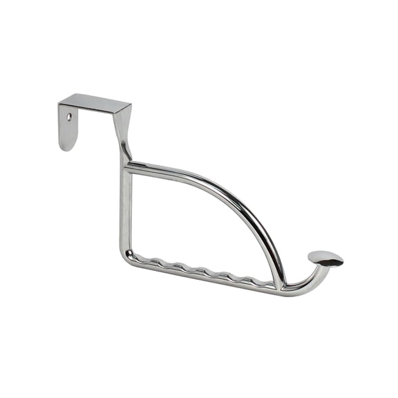Spectrum Stratford Over Door Hanger Holder Steel Padded Brackets, Chrome