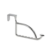 Spectrum Stratford Over Door Hanger Holder Steel Padded Brackets, Chrome