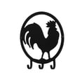 thumbnail image 1 of Spectrum Diversified 93310-24 Rooster 3-Hook Key Rack, Black, 1 of 3