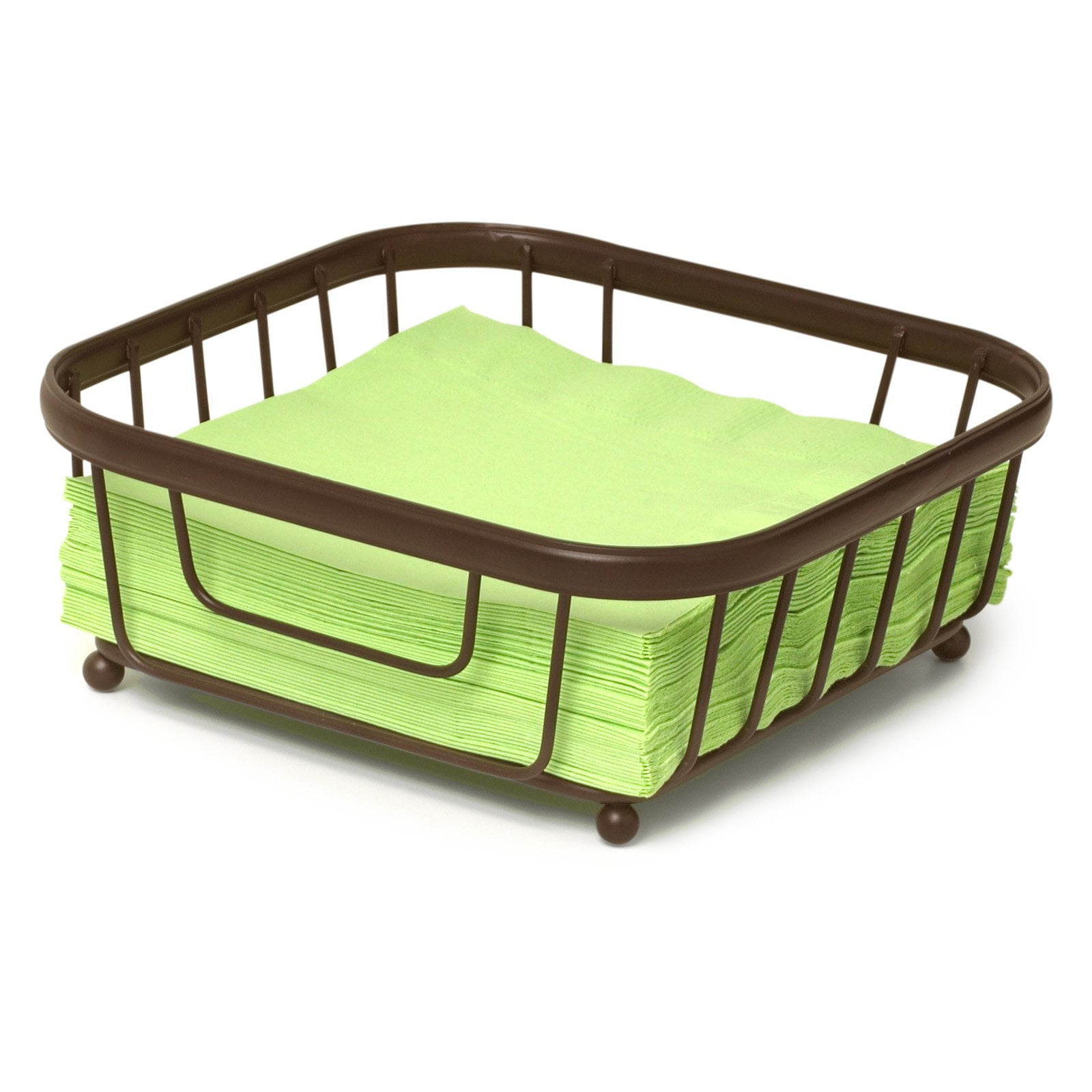 Bronze Metal Flat Napkin Holder for Countertops