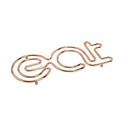 Spectrum Diversified Eat Trivet, Steel Cooling Rack for countertops & Kitchen Tables, Copper