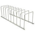 thumbnail image 1 of Spectrum Euro Kitchen Organizer 8-Slot for Cutting Boards and Plates, Satin Nickel, 1 of 3