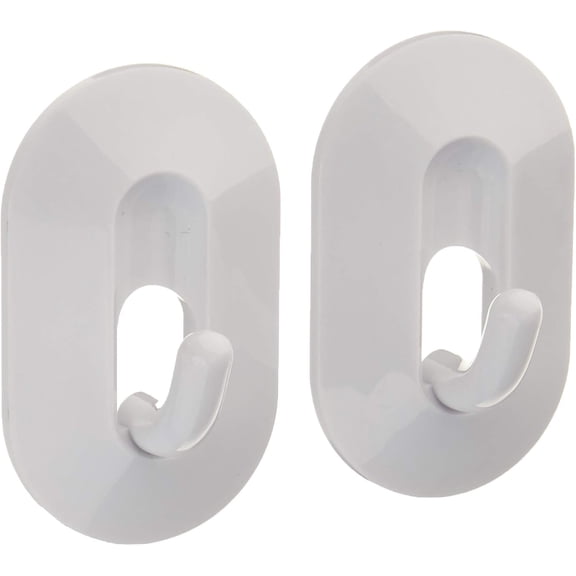 Spectrum Classic Magnetic Hooks Refrigerator Set of 2 Plastic, White