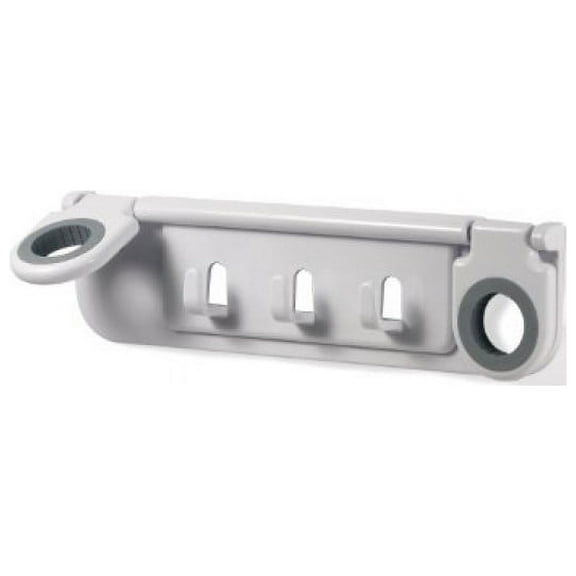 Spectrum Diversified Mop and Broom Holder and Organizer, White