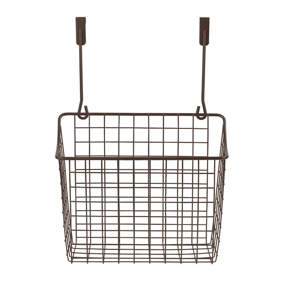 Spectrum Diversified Over-the-Cabinet Storage Basket, Bronze