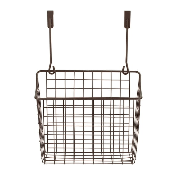 Spectrum Diversified Over-the-Cabinet Storage Basket, Bronze