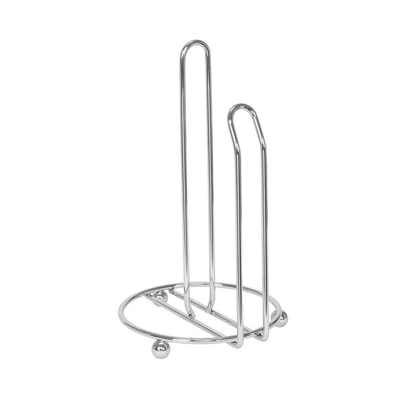 Spectrum Diversified Pantry Works Deluxe Paper Towel Holder Roll Dispenser Stand for Kitchen Countertop & Dining Room Table, Chrome