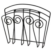 Spectrum Diversified Scroll Magazine Rack, Wall Mount, Black