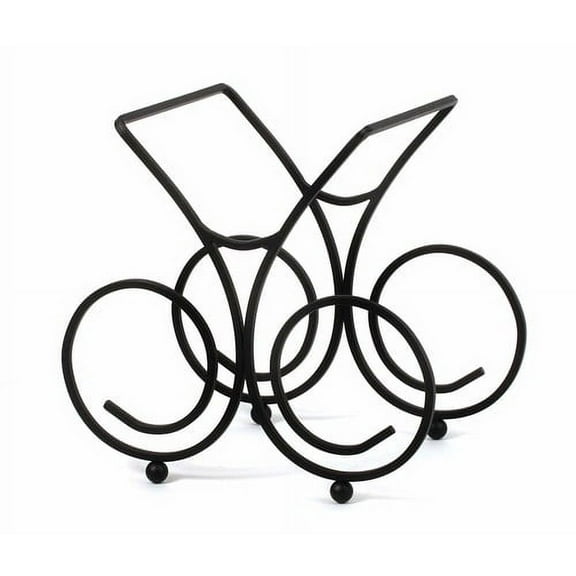 Bordeaux 3 Bottle Wine Rack - Black