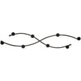 thumbnail image 1 of Spectrum Diversified Steel Sweep Double Wall Mount Rack for Entryway, Closet, Bathroom and Kitchen Storage, 8 Hooks, Black, 1 of 6