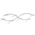 thumbnail image 1 of Spectrum Diversified Steel Sweep Double Wall Mount Rack for Entryway, Closet, Bathroom and Kitchen Storage, 8 Hooks, Chrome, 1 of 3