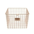 thumbnail image 1 of Spectrum Diversified Steel Wire Storage Basket Organizer for Closets, Pantry, Kitchen, Garage, Bathroom and More, Medium, Copper, 1 of 12