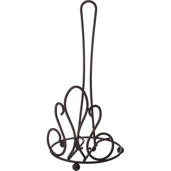 Spectrum Diversified Tuscan Paper Towel Holder Black