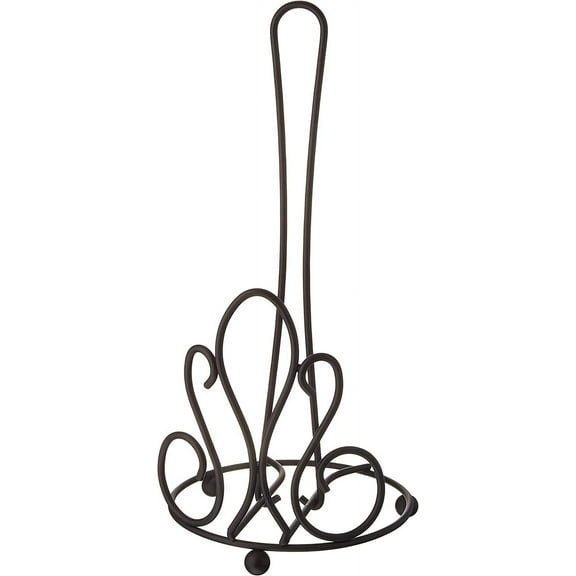 Spectrum Diversified Tuscan Paper Towel Holder Black