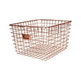 thumbnail image 1 of Spectrum Diversified Wire Storage Basket, Steel Storage for Closets, Pantry, Kitchen, Garage, Bathroom & More, Medium, Copper, 1 of 7