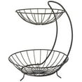 thumbnail image 1 of Spectrum Diversified Yumi Arched Server Stacked, 2-Tier Bowls, Dining Table & Kitchen Counter Organizer, Modern Fruit Basket Stand, Industrial Gray, 1 of 3