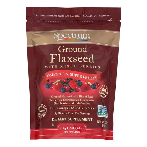 Spectrum Essentials Spectrum Essentials Ground Flax with Mixed Berries - 12 oz - Walmart.com