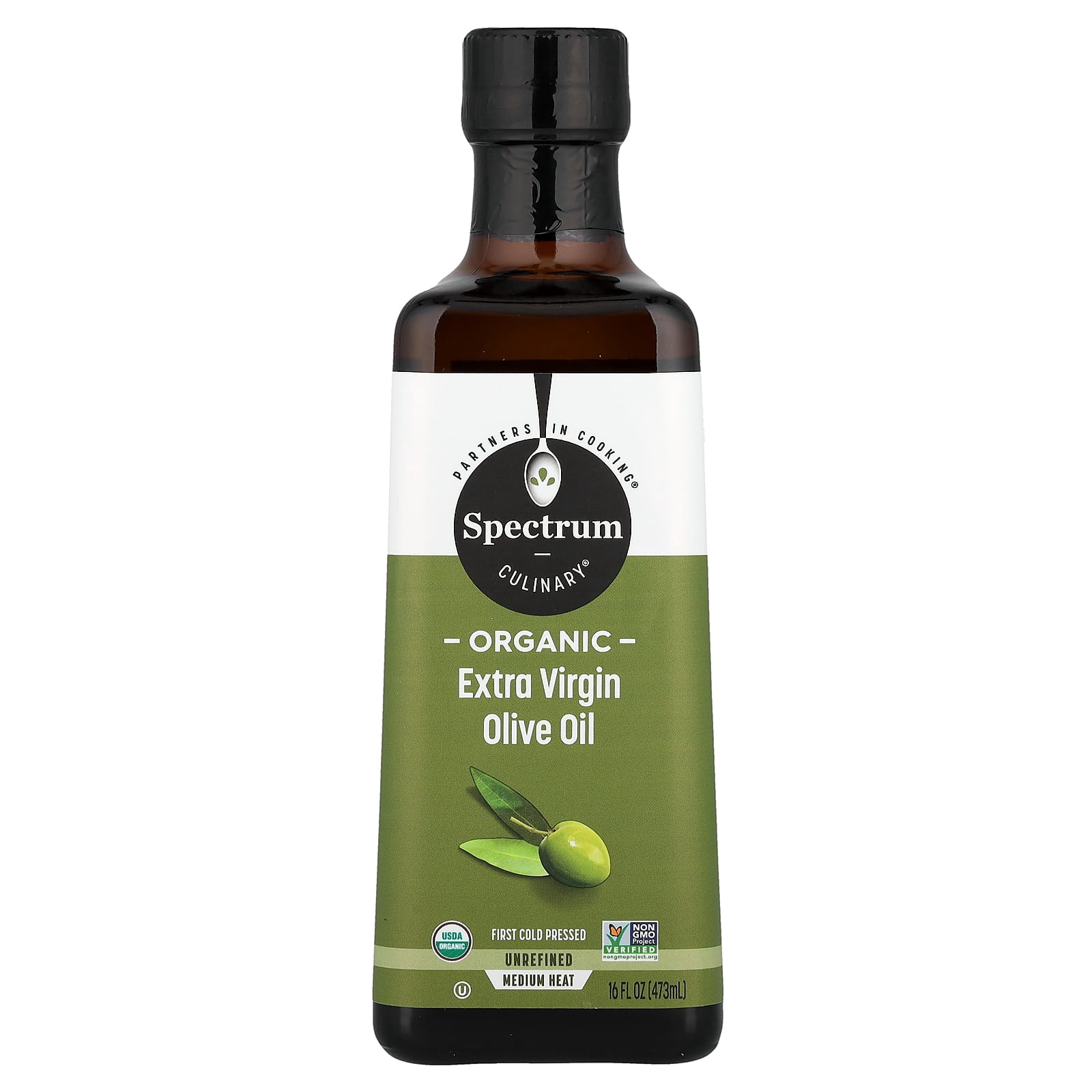 Spectrum Culinary Organic Extra Virgin Olive Oil, First Cold