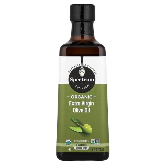 Spectrum Culinary Organic Extra Virgin Olive Oil, First Cold Pressed, 16 fl oz (473 ml)