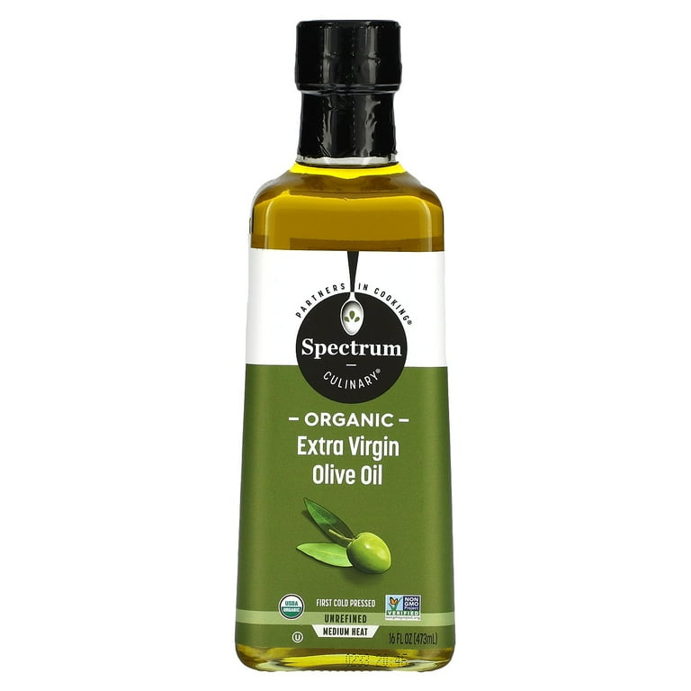 Spectrum Culinary Organic Extra Virgin Olive Oil, First Cold