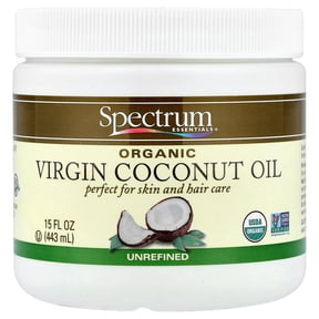 Spectrum Organic Coconut Oil, Unrefined, 15 Oz