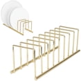 thumbnail image 1 of Spectrum Euro Kitchen Organizer (Gold) - Dish Drying Rack for Kitchen Counter, Space-Saving Dish Rack Holder, Drainer for Pots & Pans, Plates, Cutting Boards, Serving Trays & Lids, 1 of 6